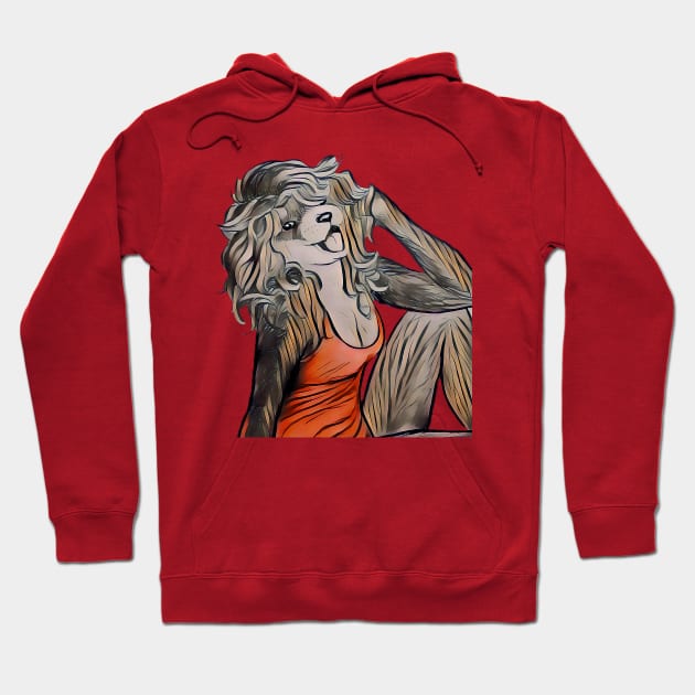 Ferret Fawcett Hoodie by liquidruby